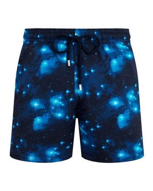 Vilebrequin Stretch Short Swim Trunks Pearl - Blue