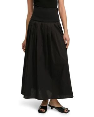 MARCELLA Kenmare Pleated Maxi Skirt - Black