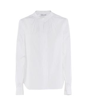 Callas Milano Olympia Longsleeve Longsleeve Poplin Top - White