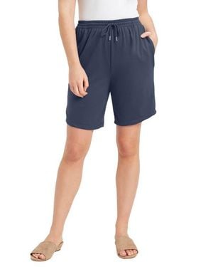 June + Vie French Terry Shorts - Blue