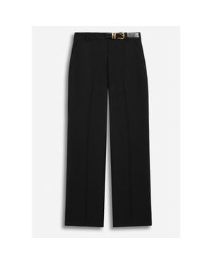 Nocturne Belted Straight Leg Pants - Black