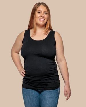 The Bshirt Maternity Vest - Black