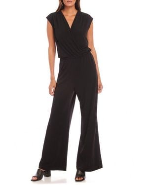Karen Kane Travel Jersey Sleeveless Jumpsuit - Black