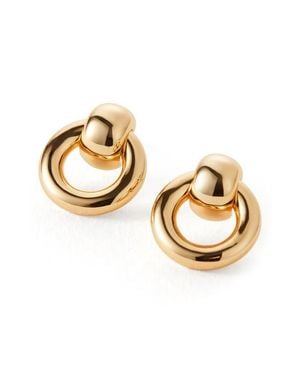 Jenny Bird Faye Mini Puffy Knocker Earrings - Metallic