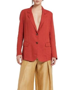 Ottod'Ame Linen Jacket - Red
