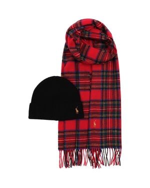 Polo Ralph Lauren Holiday Plaid Boxed Gift-Set - Red