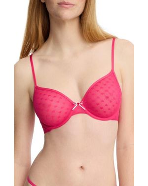 Skarlett Blue Heart Breaker Lace Underwire Bra - Pink
