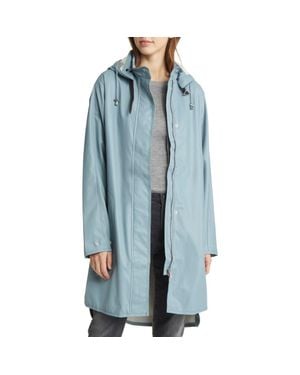 Ilse Jacobsen Hooded Raincoat - Blue