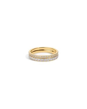 Electric Picks Sloane Ring Set Of 2 - Metallic