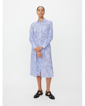 Masai Manivalina Floral Print Midi Shirt Dress - Blue