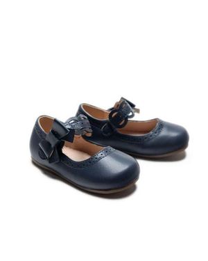 Tulle Ribbon Banded Flats - Blue