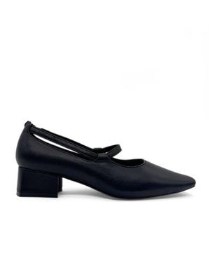 Amie Rafa Manna Leather Pumps - Blue