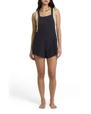 Billabong Beach Crush Short Overalls - Black