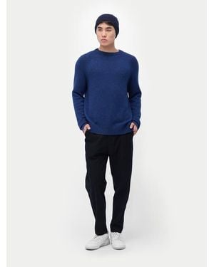 GOBI Mongolian Cashmere Cashmere Raglan Sweater - Blue