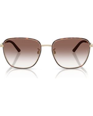 Oliver Peoples 57Mm Roger Federer R-18 Square Sunglasses - Brown