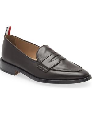 Thom Browne Varsity Penny Loafer - Gray