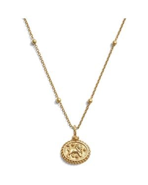 Awe Inspired Zodiac Pendant Necklace - Metallic