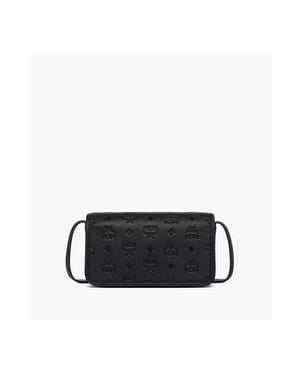 MCM Aren Crossbody Wallet - White