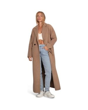Belle & Bloom Publisher Maxi Coat - Brown