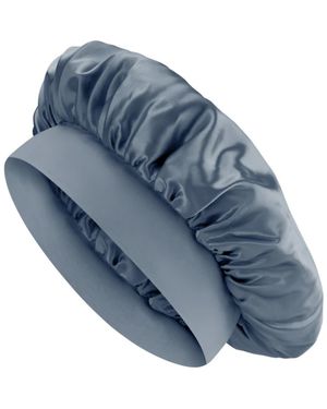 BLISSY Mulberry Silk Robe - Blue