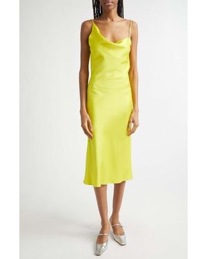 Stella McCartney Satin Slipdress - Yellow