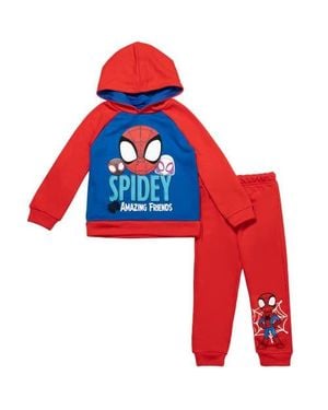 Marvel Spidey And His Amazing Friends 2-Piece Fleece Hoodie And Pants Set - Red