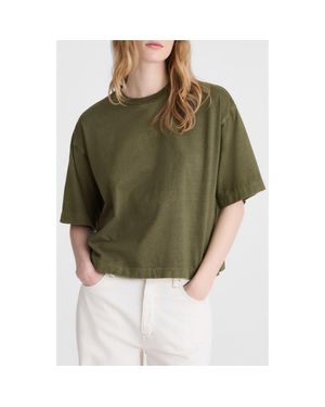 Madewell Allday Boxy Crop Cotton T-Shirt - Green