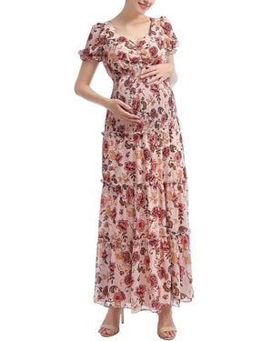 Kimi + Kai Aoife Maternity Maxi Dress - Red