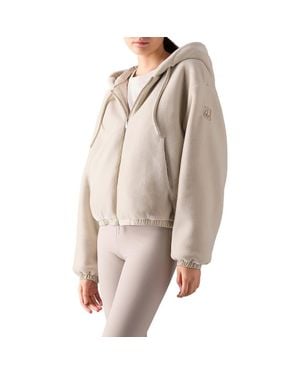 Moose Knuckles Eaton Bunny Reversible Faux Fur Hooded Jacket - Natural