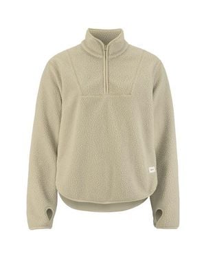C.r.a.f.t Join High Pile Fleece Half Zip Pullover - Natural