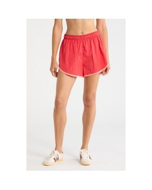 Free People Fp Movement Now Or Never Run Shorts - Red