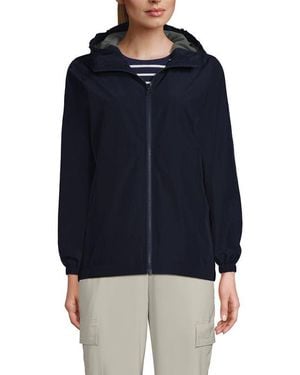Lands' End School Uniform Rain Jacket - Blue