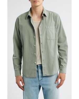 Alex Crane Pac Organic Cotton Button-Up Shirt - Green