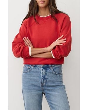 Marine Layer Cloud 9 Fleece Reversible Sweatshirt - Red