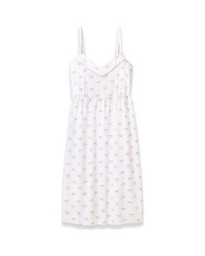 Petite Plume Pima Cotton Maternity Nightgown - White