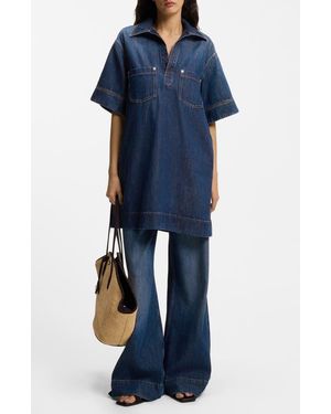 BOSS C Polo Dress 1027744 - Blue