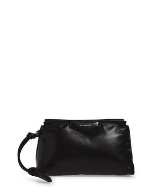 Givenchy Antigona Bomber Leather Pouch - Black