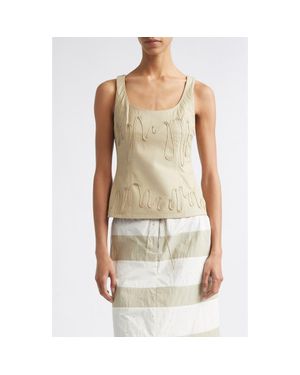 Paloma Wool Fil Leather Top - Natural