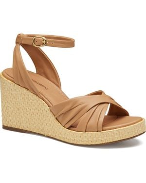 Johnston & Murphy Marcia Platform Wedge Sandal - Metallic