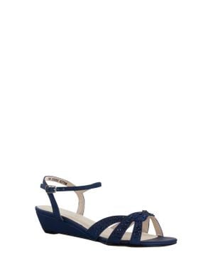 Touch Ups Lena Wedge Sandal - Blue