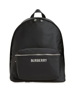 Burberry Jett Logo Nylon Backpack - Black