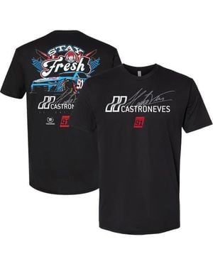 Trackhouse Racing Team Collection Helio Castroneves Wendy's Stay Fresh T-Shirt - Black