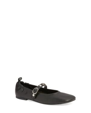Open Edit Amethyst Mary Jane Ballet Flat - Black