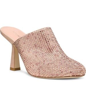 Stuart Weitzman Talia Shine Mule 85 - Pink
