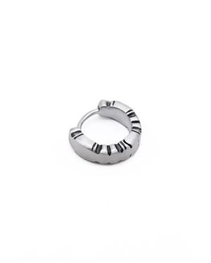 Serge Denimes Single Armor Earring - White