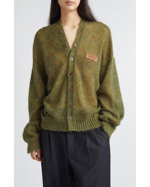 Magliano Mélange Mohair & Wool Cardigan - Green