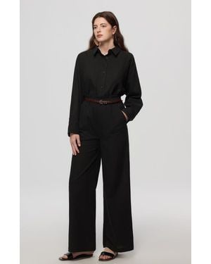 JUANA Lyricist Natural High Rise Pull-On Pants - Black