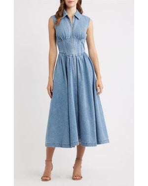 FREEMARKET Midi Dress - Blue
