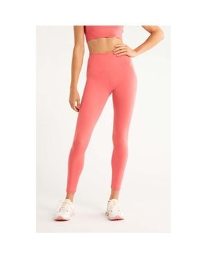 Zella Studio Luxe High Waist 7/8 Leggings - Red