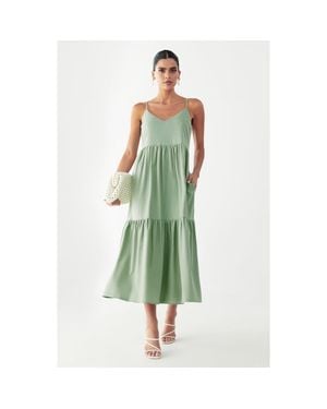 ST MRLO Phi Phi Midi Dress - Green